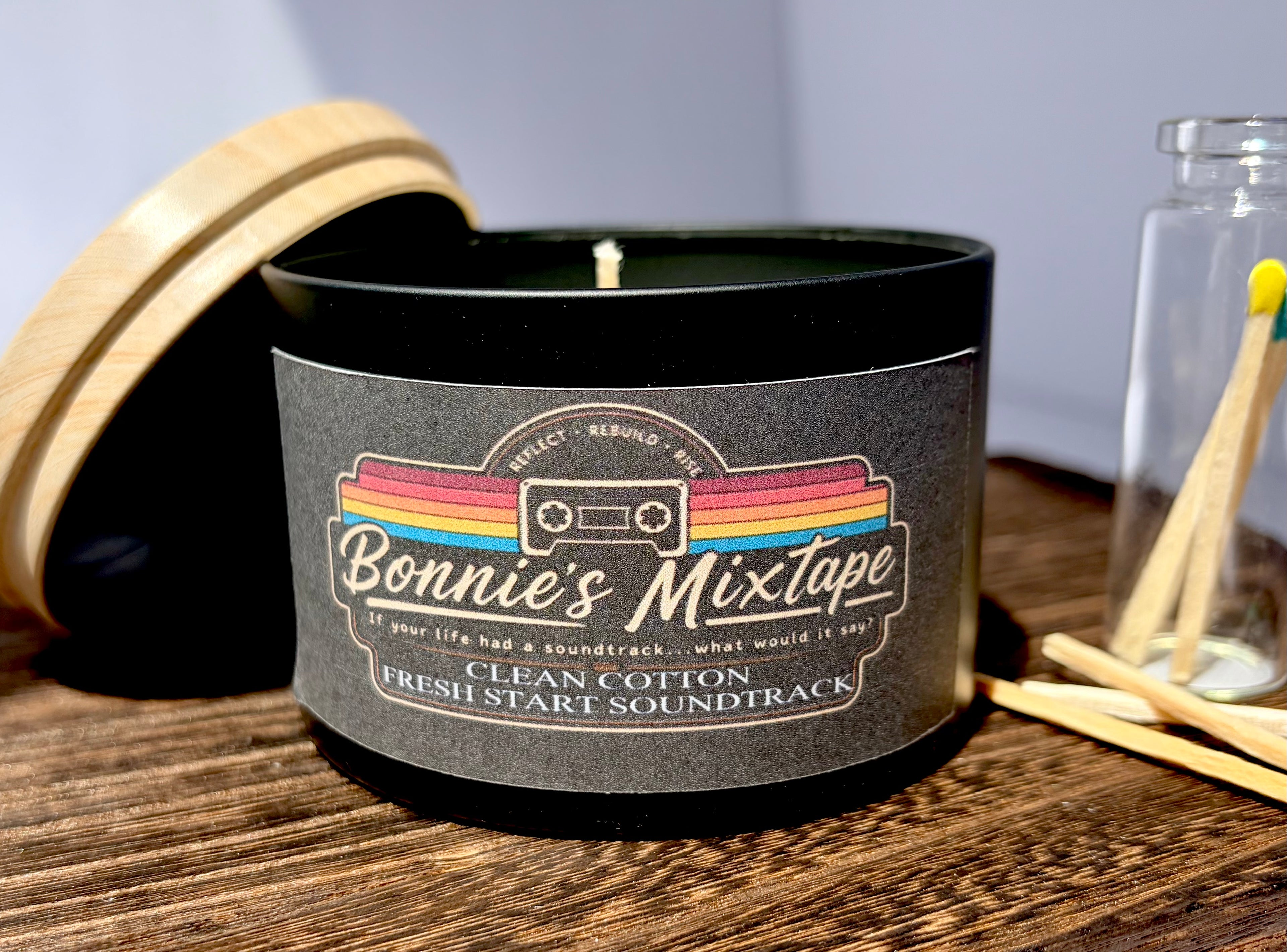 Fresh Start Soundtrack Clean Cotton 5 oz. 100% Soy Wax Candle