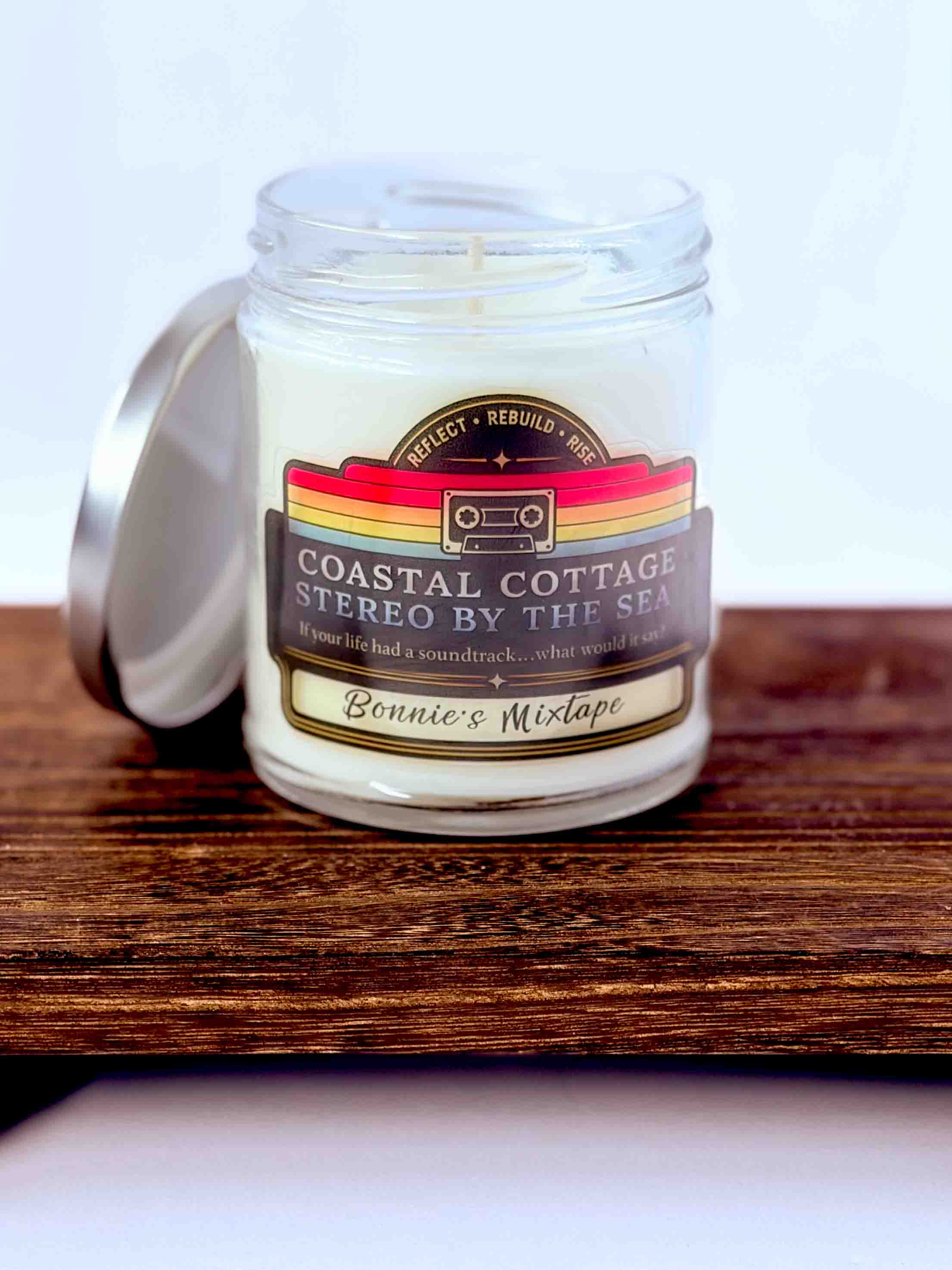 Coastal Cottage - Stereo by the Sea 7oz. 100% Soy Wax Candle