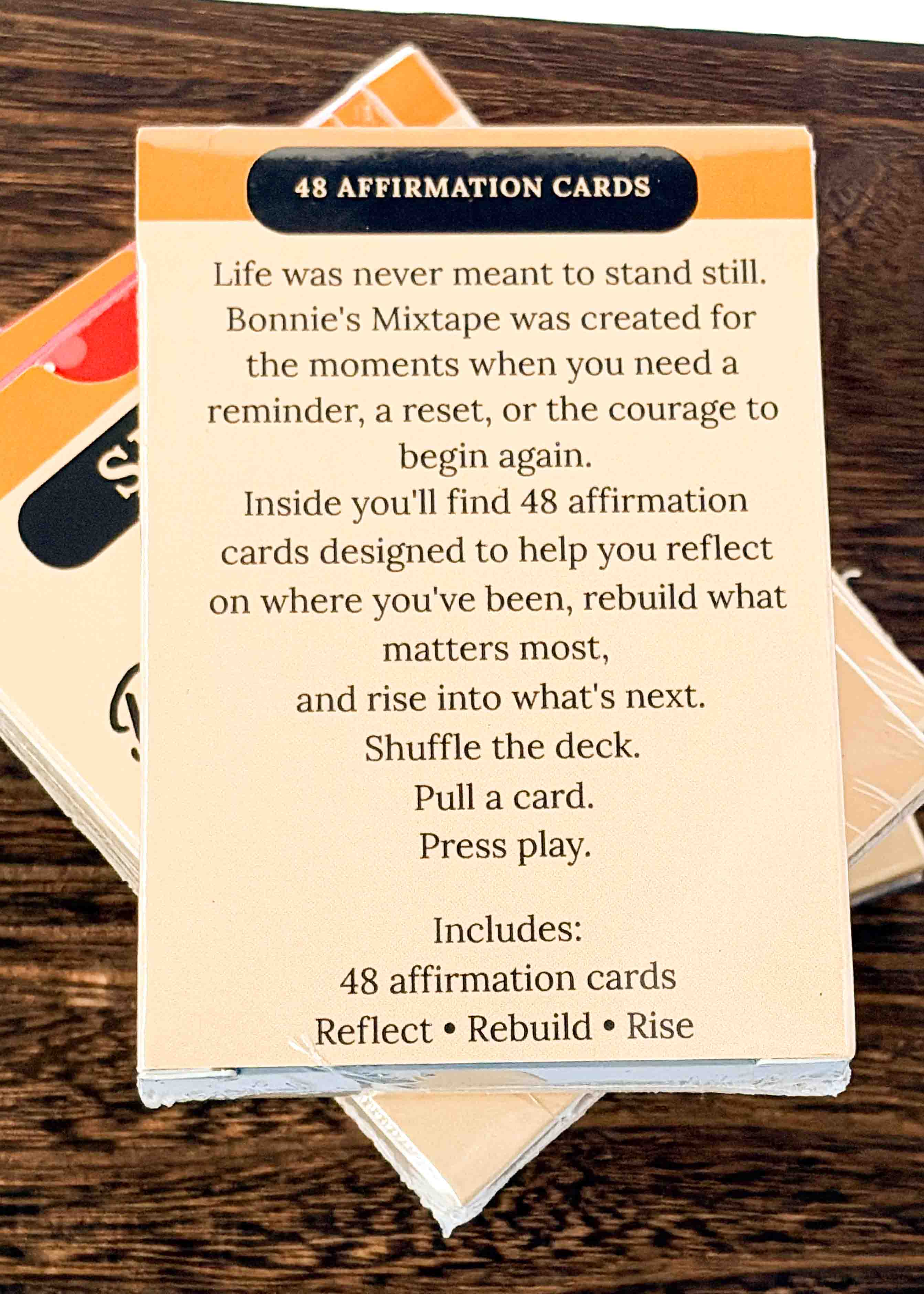 Reflect • Rebuild • Rise Affirmation Card Deck